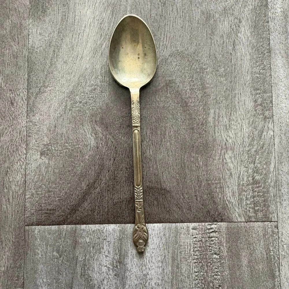 Vintage EPNS Silverplate Teaspoon England Ornate Handle Collectible Flatware
